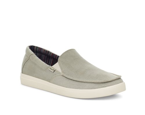 Férfi Tornacipő - Sanuk Sideline 2 Hemp Slip-on - Sanuk Szürke Cipő EKMUYA594